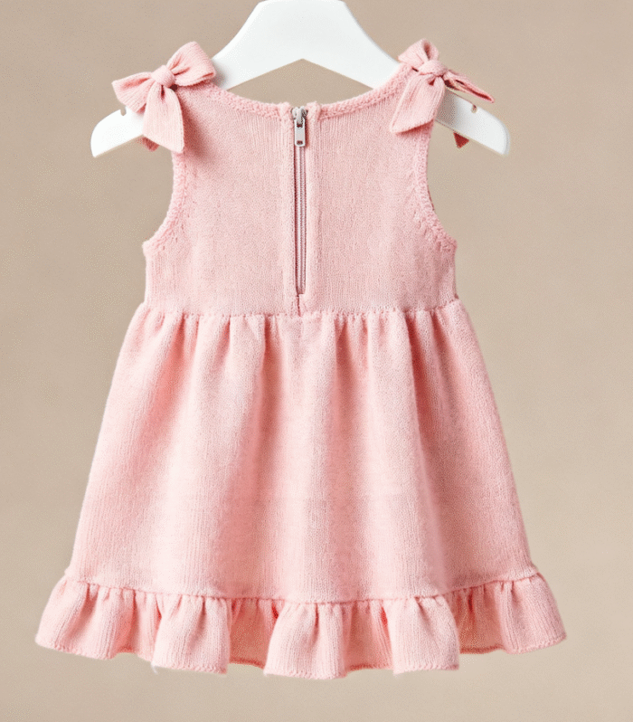 Soft Pink Sleeveless Dress for Girls