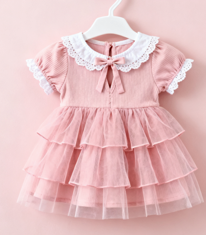 Dress in soft pink