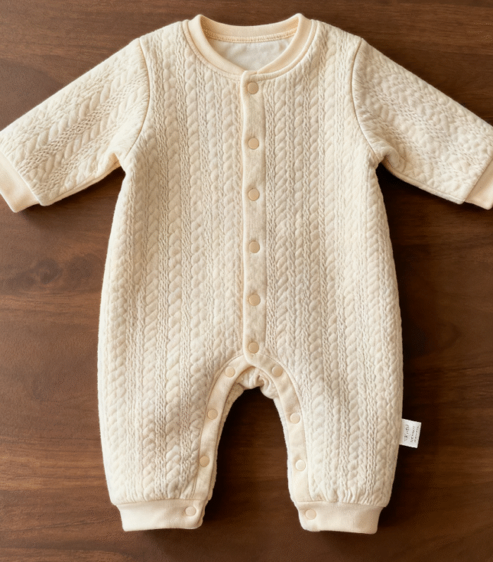 Infant and toddler knitted bodysuit