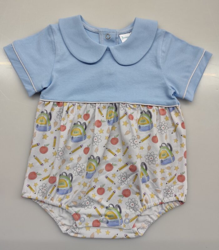 Infant short-sleeved turtleneck one-piece clothes