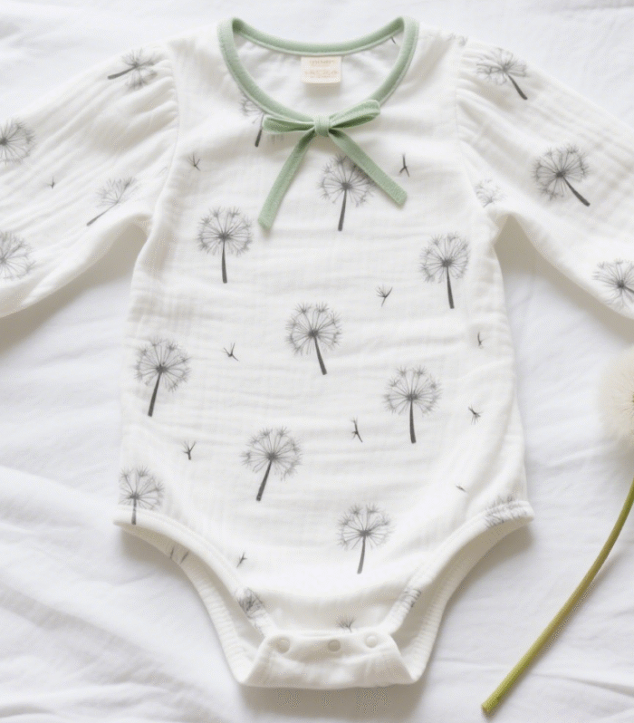 Newborn fart wrap, pure white