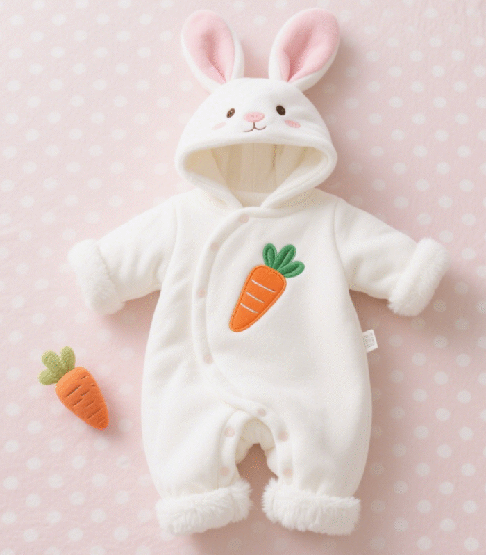 Baby jumpsuit rabbit design