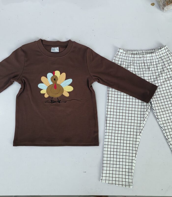 Turkey Embroidery 2-Piece Set