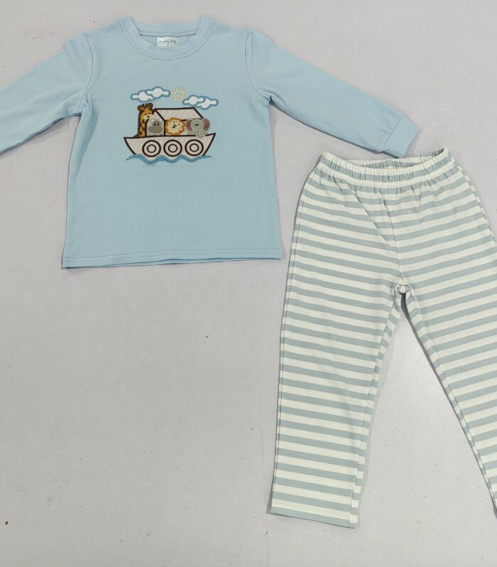 Baby Boys Noah’s Ark Animal Embroidery Set