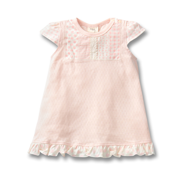 Flutter Sleeve Girls Knit Dress