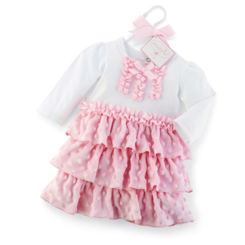 Kids Bow Tiered Dress Set