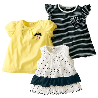 Girls Casual Tunic Tops 3pcs Set