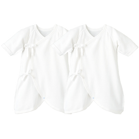 Newborn Side-Tie Kimono Butterfly Gown 2 Pack